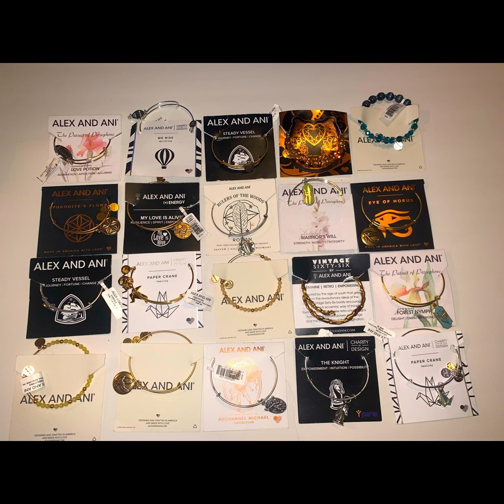 20 New Alex and Ani Bracelets Lot 3 - Picture 1 of 10